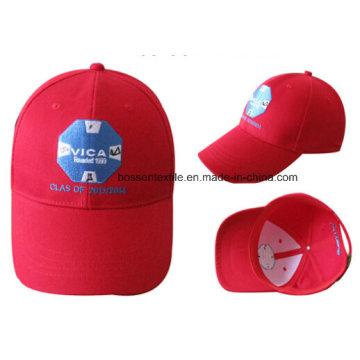 Promotion Custom Red Embroidery Adjustable Baseball Cap Sun Cap Travel Cap Outdoor Sport Hat